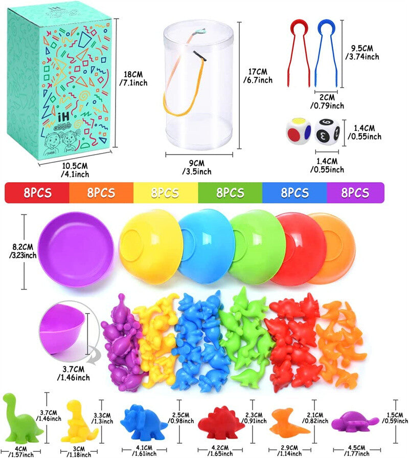 Dinosaur Set 58PCS With Plastic Drum
