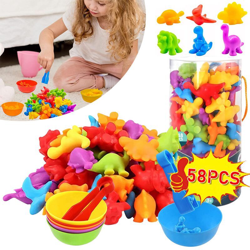 Dinosaur Set 58PCS With Plastic Drum